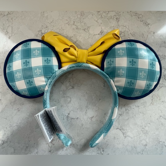 Disney/Pixar Ratatouille Mouse Ears Headband with Swiss Cheese Bow - Picture 9 of 12